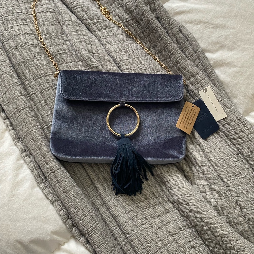 Street Level Purse/Clutch Real Suede